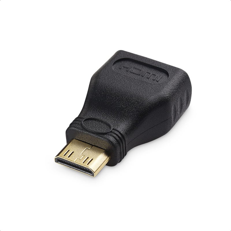 Cable Matters Mini HDMI to HDMI Adapter, Male to Female, Black - Image 1